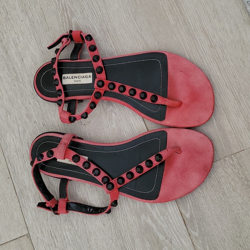 Balenciaga suede sandals